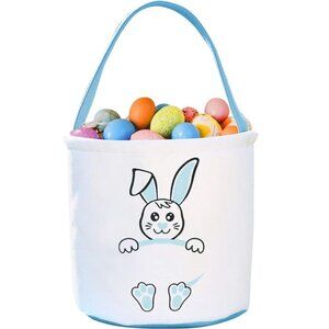 2 Canvas Easter Baskets or Tote Bags NEW